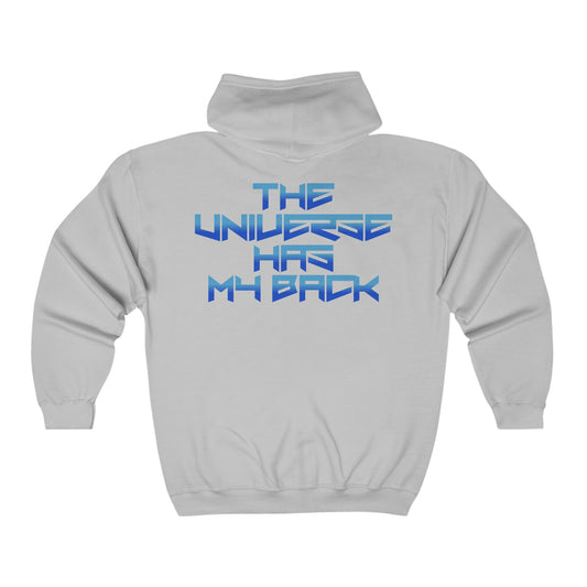 The Universe Has My Back Full Zip Hooded Sweatshirt