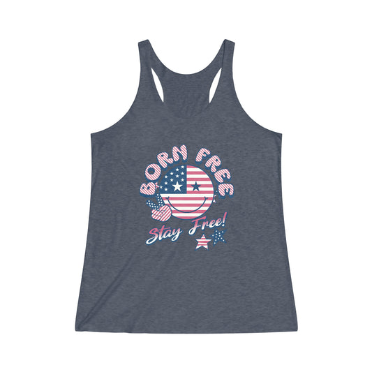 Born Free Women's Tri-Blend Racerback Tank